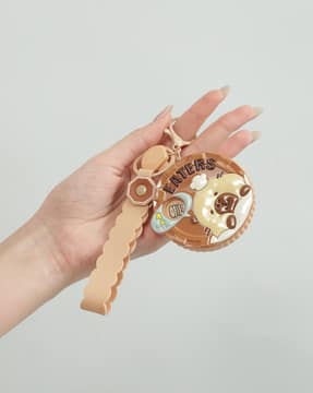 Shein Shein Women Circular Shaped Graphic Embossed Bag Charm