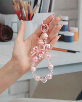 Shein Shein Women Bow Shape Beaded Detail Bag Charm