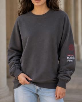 Shein Women Raglan Sleeve Graphic Embroidered Crew Sweatshirt-picture-10