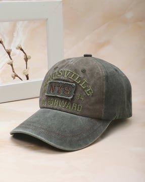 Shein Shein Men Typographic Embroidered Denim Style Baseball Cap