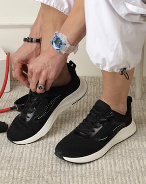 Shein Shein Men Lace Fastening Contrast Panelled Outdoor Shoes